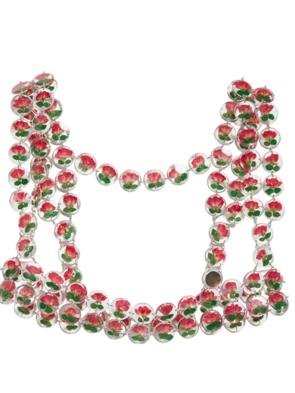 Dauphinette Rose Harness Chainmaille Crop Top S/M - Picture 2 of 11